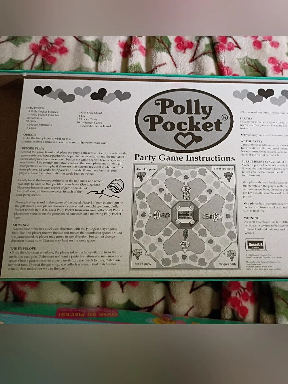 Blue Bird Polly Pocket Board Game